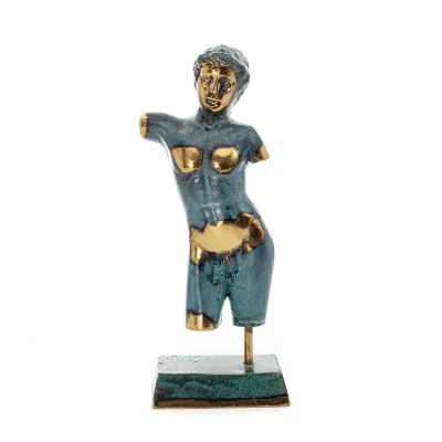 Tonåring: Ung man, fri medborgare, Skulptur 195x7,5 cm Helkroppsstaty Dekorativ brons, antikens Grekland Brons 1 - grifon.se 