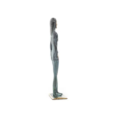 Kouros: Ung, tonåring, Free Citizen Sculpture Stor 26x7 cm helkroppsstaty Brons Ornament Brons 4 - grifon.se 
