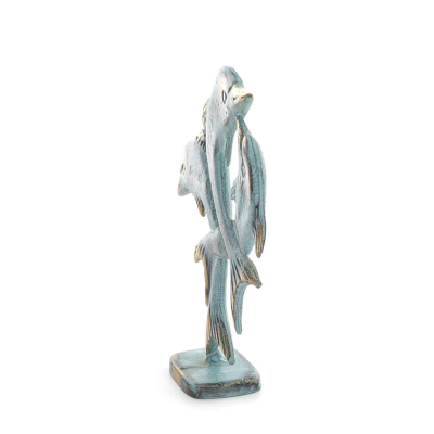 Triple dolphin: symbol of freedom, joy, strength, harmony 16cm statue Bronze decorative Bronze 2 - grifon.se 