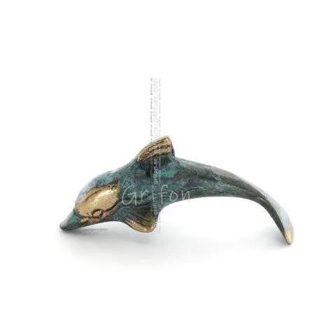 Dolphin: symbol of freedom, joy, strength, harmony 2x6cm Full Body Statue Bronze Ornament Bronze 1 - grifon.se 