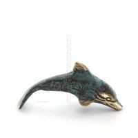 Delfin: symbol fÃ¶r frihet, glÃ¤dje, styrka, harmoni 2x6cm helkroppsstaty bronsprydnad Brons 4 - grifon.se 