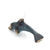Delfin: symbol för frihet, glädje, styrka, harmoni 3x9cm helkroppsstaty bronsprydnad Brons 2 - grifon.se 