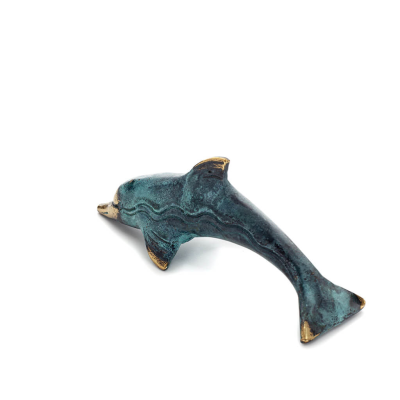 Dolphin: symbol of freedom, joy, strength, harmony 4x14cm Full body statue Bronze decoration Bronze 2 - grifon.se 
