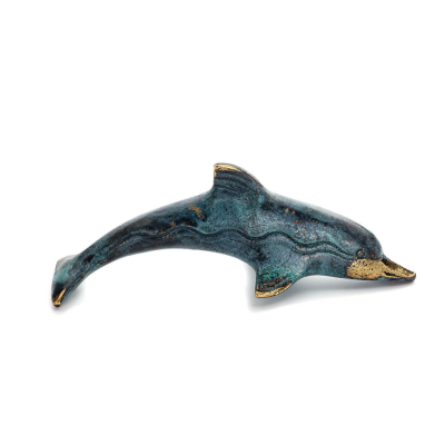 Dolphin: symbol of freedom, joy, strength, harmony 4x14cm Full body statue Bronze decoration Bronze 4 - grifon.se 