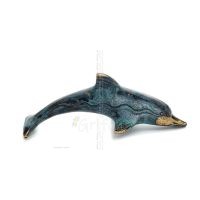 Dolphin: symbol of freedom, joy, strength, harmony 4x14cm Full body statue Bronze decoration Bronze 4 - grifon.se 