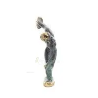 Discus Thrower of Myron: Ung idrottare, OS-symbol 10 cm helkroppsstaty Brons Ornament, antikens Grekland Brons 3 - grifon.se 