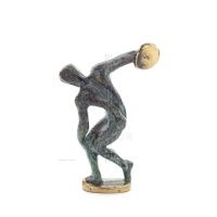 Discus Thrower of Myron: Ung idrottare, OS-symbol 10 cm helkroppsstaty Brons Ornament, antikens Grekland Brons 4 - grifon.se 