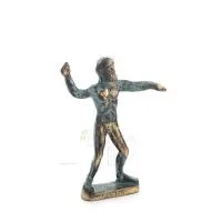 Zeus eller Zeus: himlens gud, blixten, lagen, åskan, 10x8 cm helkroppsstaty bronsprydnad, antikens Grekland Brons 5 - grifon.se 