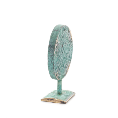 Phaistos Disc: The Unsolved Mystery, 9 cm bronsprydnad, minoisk civilisation, antikens Grekland Brons 4 - grifon.se 