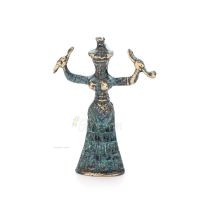 Snake Goddess, Goddess of Fertility, 2 designs, Full Body Statue Bronze Ornament, Ancient Greece Bronze 1 - grifon.se 