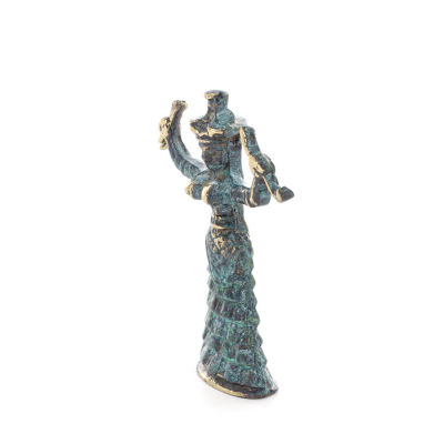 Snake Goddess, Goddess of Fertility, 2 designs, Full Body Statue Bronze Ornament, Ancient Greece Bronze 2 - grifon.se 