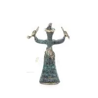 Snake Goddess, Goddess of Fertility, 2 designs, Full Body Statue Bronze Ornament, Ancient Greece Bronze 4 - grifon.se 