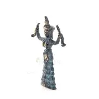 Ormgudinna, Fertilitetsgudinnan 11x75 cm helkroppsstaty bronsprydnad, minoisk civilisation, antikens Grekland Brons 2 - grifon.s