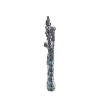 Snake Goddess, Fertility Goddess 11x75cm Full Body Statue Bronze Ornament, Minoan Civilization, Ancient Greece Bronze 3 - grifon