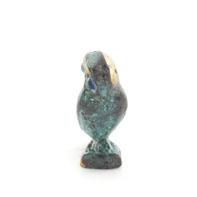 Uggla eller Glaucus: den heliga fågeln, symbol för visdom, försiktighet, n1 3x2cm Helkroppsstaty Bronsdekoration Brons 2 - grifo