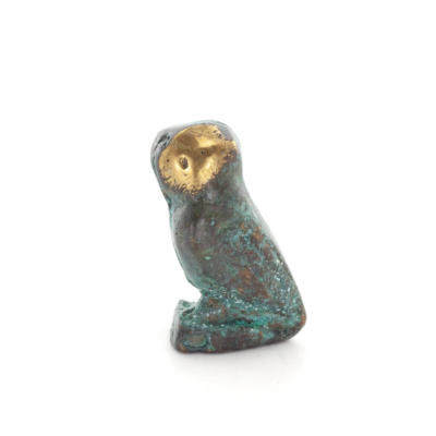 Owl or Glaucus: the sacred bird, symbol of wisdom, prudence, n1 3x2cm Full body statue Bronze decoration Bronze 3 - grifon.se 