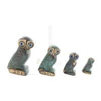 Uggla eller Glaucus: den heliga fÃ¥geln, symbol fÃ¶r visdom, fÃ¶rsiktighet, L4 6x3cm Helkroppsstaty Bronsdekoration Brons 6 - grifo