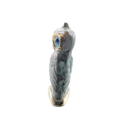 Owl or Glaucus: the sacred bird, symbol of wisdom, prudence, 6cm Full body statue Bronze decoration Bronze 2 - grifon.se 
