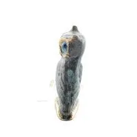 Uggla eller Glaucus: den heliga fågeln, symbol för visdom, försiktighet, 6 cm helkroppsstaty Bronsdekoration Brons 2 - grifon.se