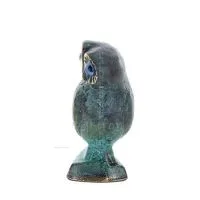 Uggla eller Glaucus: den heliga fågeln, symbol för visdom, försiktighet, jätte 8x5 cm helkroppsstaty Bronsdekoration Brons 2 - g
