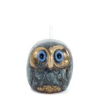 Owl or Glaucus: the sacred bird, symbol of wisdom, prudence, ball 3x3cm Full body statue Bronze decoration Bronze 1 - grifon.se 