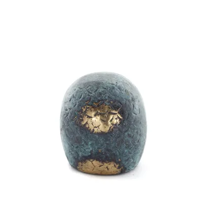 Owl or Glaucus: the sacred bird, symbol of wisdom, prudence, ball 3x3cm Full body statue Bronze decoration Bronze 3 - grifon.se 