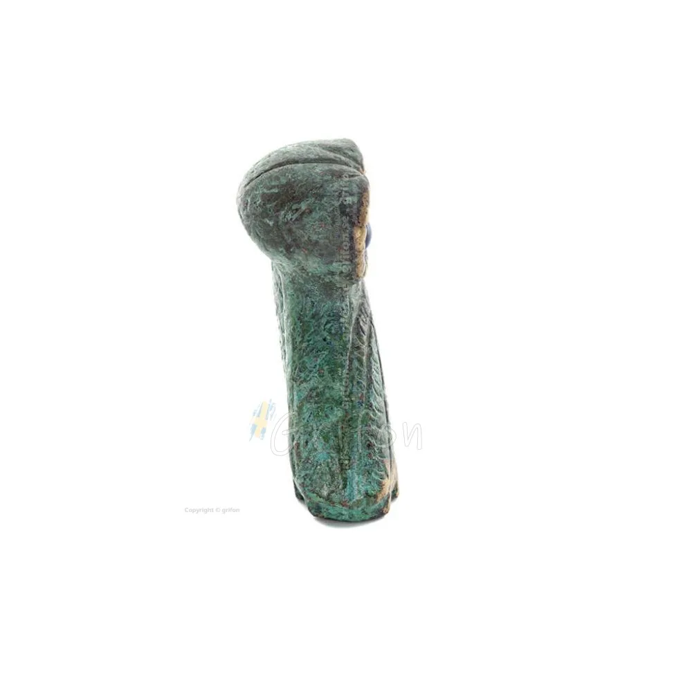 Owl or Glaucus: the sacred bird, symbol of wisdom, prudence, giant oblique 9x6cm Full body statue Bronze decoration Bronze 1 - g