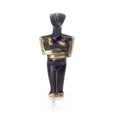 Cycladic figurine body pair 2s, Full body statue Bronze decoration, Cycladic culture, ancient Greece Bronze 1 - grifon.se 