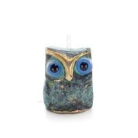 Uggla eller Glaucus: den heliga fÃ¥geln, symbol fÃ¶r visdom, fÃ¶rsiktighet, skulptur ny 2x1cm helkroppsstaty Brons dekorativ Brons 