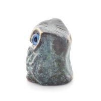 Owl or Glaucus: the sacred bird, symbol of wisdom, prudence, sculpture new 3x2cm Full body statue Bronze decorative Bronze 2 - g