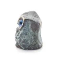 Owl or Glaucus: the sacred bird, symbol of wisdom, prudence, sculpture new 3x2cm Full body statue Bronze decorative Bronze 2 - g