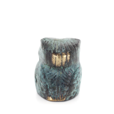 Owl or Glaucus: the sacred bird, symbol of wisdom, prudence, sculpture new 4x3cm Full body statue Bronze decorative Bronze 3 - g