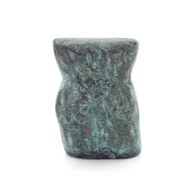 Uggla eller Glaucus: den heliga fågeln, symbol för visdom, försiktighet, uggleskulptur 4x3cm Helkroppsstaty Brons dekorativ Bron