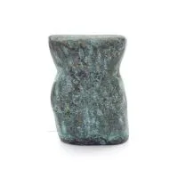 Uggla eller Glaucus: den heliga fågeln, symbol för visdom, försiktighet, uggleskulptur 4x3cm Helkroppsstaty Brons dekorativ Bron