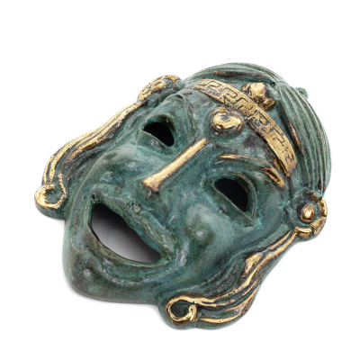 JÃ¤ttemask 14x11cm Helkroppsstaty Bronsdekoration Brons 2 - grifon.se 