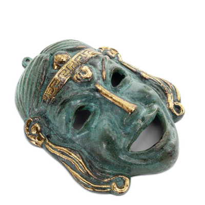 JÃ¤ttemask 14x11cm Helkroppsstaty Bronsdekoration Brons 3 - grifon.se 