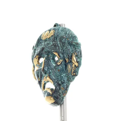 Uggla eller Glaucus: den heliga fågeln, symbol för visdom, försiktighet, jätte 8x5 cm helkroppsstaty Bronsdekoration Brons 2 - g