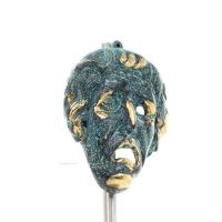 Uggla eller Glaucus: den heliga fÃ¥geln, symbol fÃ¶r visdom, fÃ¶rsiktighet, jÃ¤tte 8x5 cm helkroppsstaty Bronsdekoration Brons 6 - g