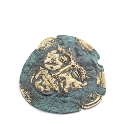 Owl or Glaucus: the sacred bird, symbol of wisdom, prudence, giant oblique 9x6cm Full body statue Bronze decoration Bronze 2 - g