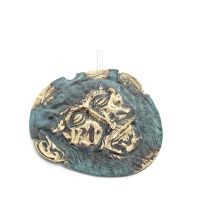 Uggla eller Glaucus: den heliga fÃ¥geln, symbol fÃ¶r visdom, fÃ¶rsiktighet, gigantisk sned 9x6cm helkroppsstaty Bronsdekoration Bro