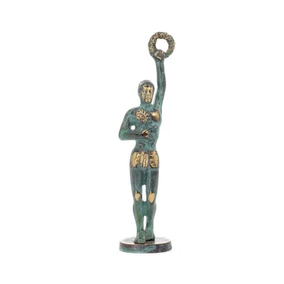Owl or Glaucus: the sacred bird, symbol of wisdom, prudence, pair 4.5x3.5cm Full body statue Bronze decoration Bronze 1 - grifon