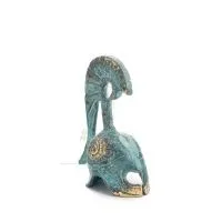 Huvudbonad, från antika och medeltida soldater liten 8x3cm Brons prydnad, antikens Grekland Brons 6 - grifon.se 