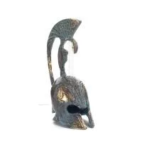 Huvudbonad, från antika och medeltida soldater medium 12x5cm Brons prydnad, antikens Grekland Brons 5 - grifon.se 