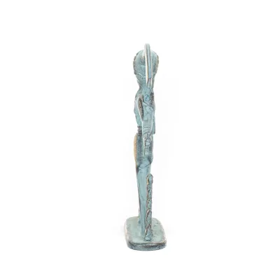 The Prince with the Lilies, Minoan Civilization Large 17x11cm Full Body Statue Bronze Ornament Bronze 2 - grifon.se 