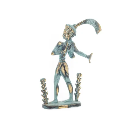 The Prince with the Lilies, Minoan Civilization Large 17x11cm Full Body Statue Bronze Ornament Bronze 5 - grifon.se 