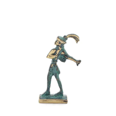 The Prince with the Lilies Minoan Civilization Mini 6x4cm Full Body Statue Bronze Ornament Bronze 1 - grifon.se 