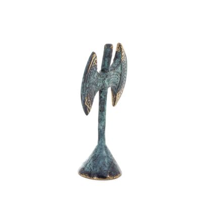 Double Pelekis: The Sanctuary, for ritual sacrifice7x4.5cm Bronze ornament, Minoan civilization, ancient Greece Bronze 5 - grifo