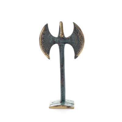 Double Pelekis: The Sanctuary, fÃ¶r rituella offer 12x6cm Brons prydnad, minoisk civilisation, antikens Grekland Brons 1 - grifon