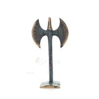 Double Pelekis: The Sanctuary, for ritual sacrifice 12x6cm Bronze ornament, Minoan civilization, ancient Greece Bronze 1 - grifo