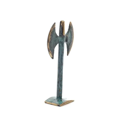 Double Pelekis: The Sanctuary, för rituella offer 12x6cm Brons prydnad, minoisk civilisation, antikens Grekland Brons 5 - grifon
